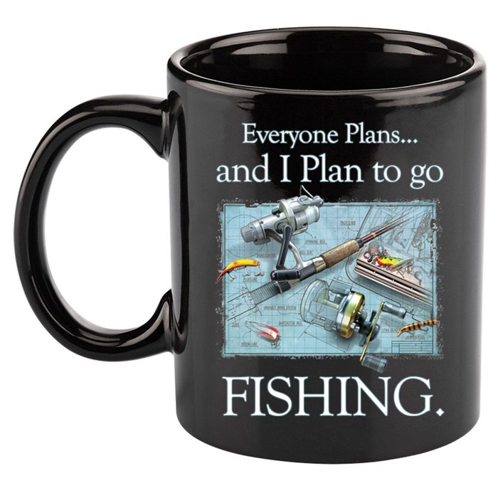 Fishing: Plan To Fish 11oz C Handle Ceramic Mug