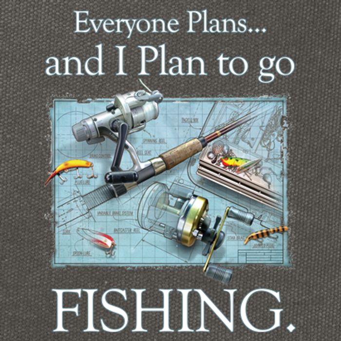Fishing: Plan To Fish Cotton Canvas Backpack
