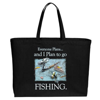 Fishing: Plan To Fish Cotton Canvas Jumbo Tote