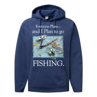 Fishing: Plan To Fish Performance Fleece Hoodie