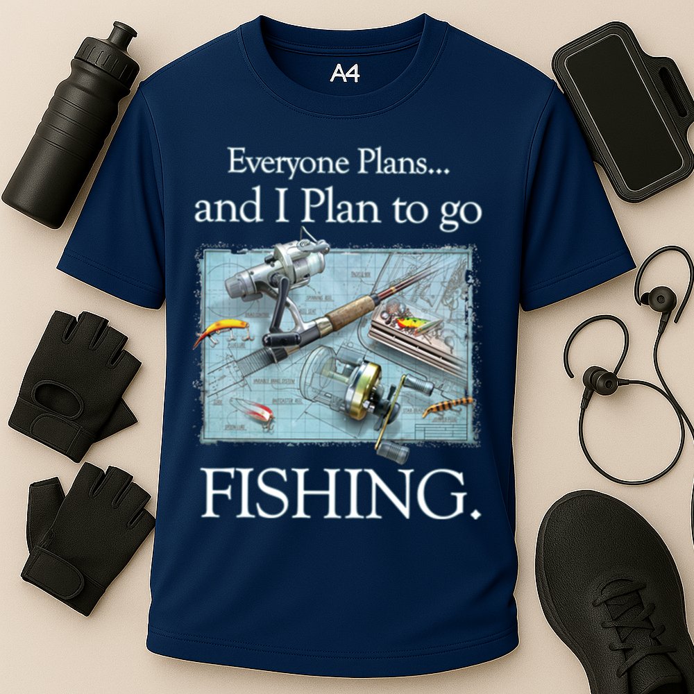 Fishing: Plan To Fish Cooling Performance Crew T-Shirt