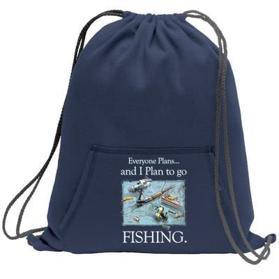 Fishing: Plan To Fish Sweatshirt Cinch Pack Bag