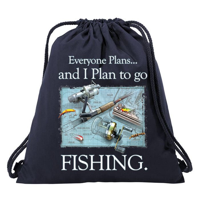 Fishing: Plan To Fish Drawstring Bag