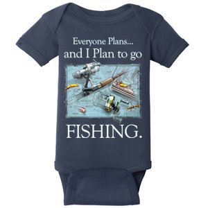 Fishing: Plan To Fish Baby Bodysuit