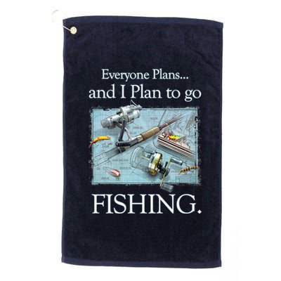 Fishing: Plan To Fish Platinum Collection Golf Towel