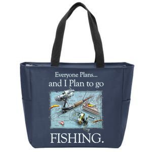 Fishing: Plan To Fish Zip Tote Bag