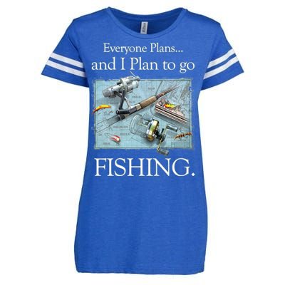 Fishing: Plan To Fish Enza Ladies Jersey Football T-Shirt