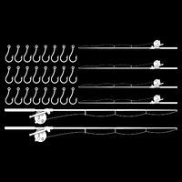 Fishing Pole Hooks USA American Flag Impact Tech Backpack