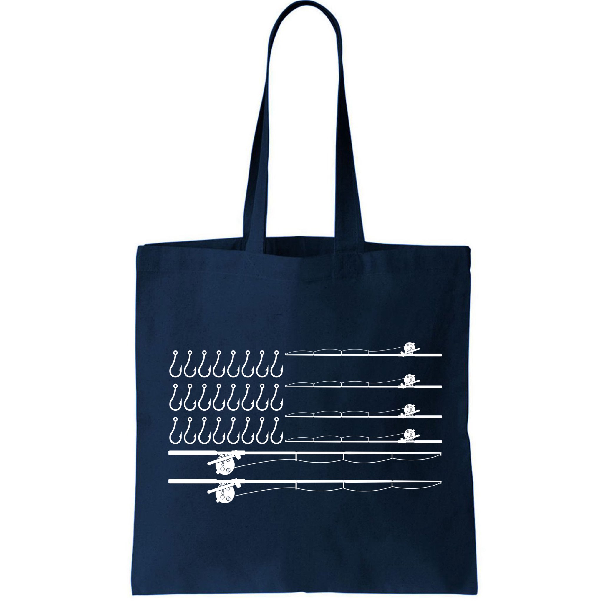Fishing Pole Hooks USA American Flag Bag