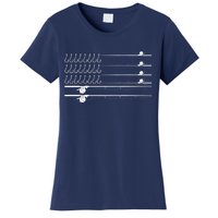 Fishing Pole Hooks USA American Flag Women's T-Shirt