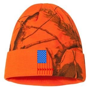 Fishing Poles USA American Flag Kati Licensed 12" Camo Beanie