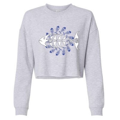 Fishing Primal Surf Cropped Pullover Crew