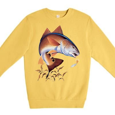 Fishing: Red Fish Premium Crewneck Sweatshirt