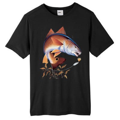 Fishing: Red Fish Tall Fusion ChromaSoft Performance T-Shirt