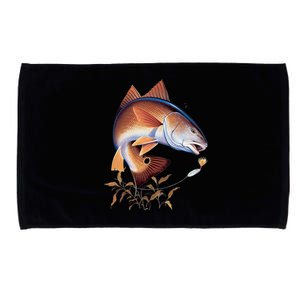 Fishing: Red Fish Microfiber Hand Towel