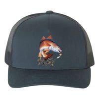 Fishing: Red Fish Yupoong Adult 5-Panel Trucker Hat