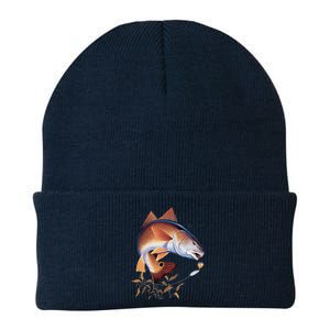 Fishing: Red Fish Knit Cap Winter Beanie