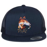 Fishing: Red Fish Flat Bill Trucker Hat