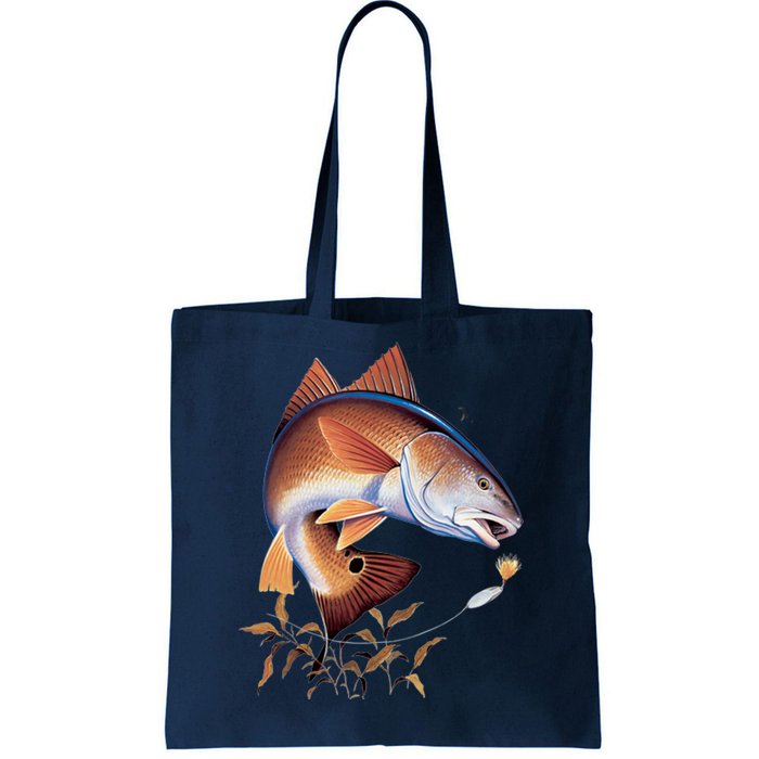 Fishing: Red Fish Tote Bag