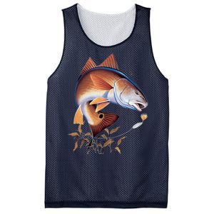 Fishing: Red Fish Mesh Reversible Basketball Jersey Tank