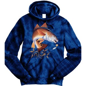 Fishing: Red Fish Tie Dye Hoodie