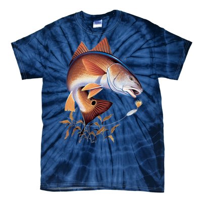 Fishing: Red Fish Tie-Dye T-Shirt