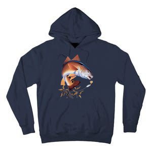 Fishing: Red Fish Tall Hoodie