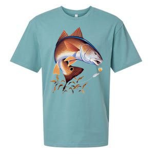 Fishing: Red Fish Sueded Cloud Jersey T-Shirt