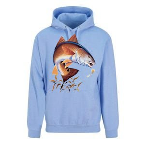 Fishing: Red Fish Unisex Surf Hoodie