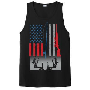 Fishing Rod Hunting Rifle American Flag PosiCharge Competitor Tank