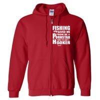 Fishing Saved Me Pornstar Hooker Full Zip Hoodie