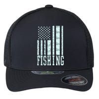 Fishing USA Flag Flexfit Unipanel Trucker Cap