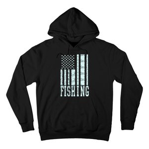 Fishing USA Flag Hoodie