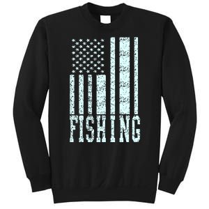 Fishing USA Flag Sweatshirt