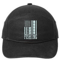 Fishing USA Flag 7-Panel Snapback Hat