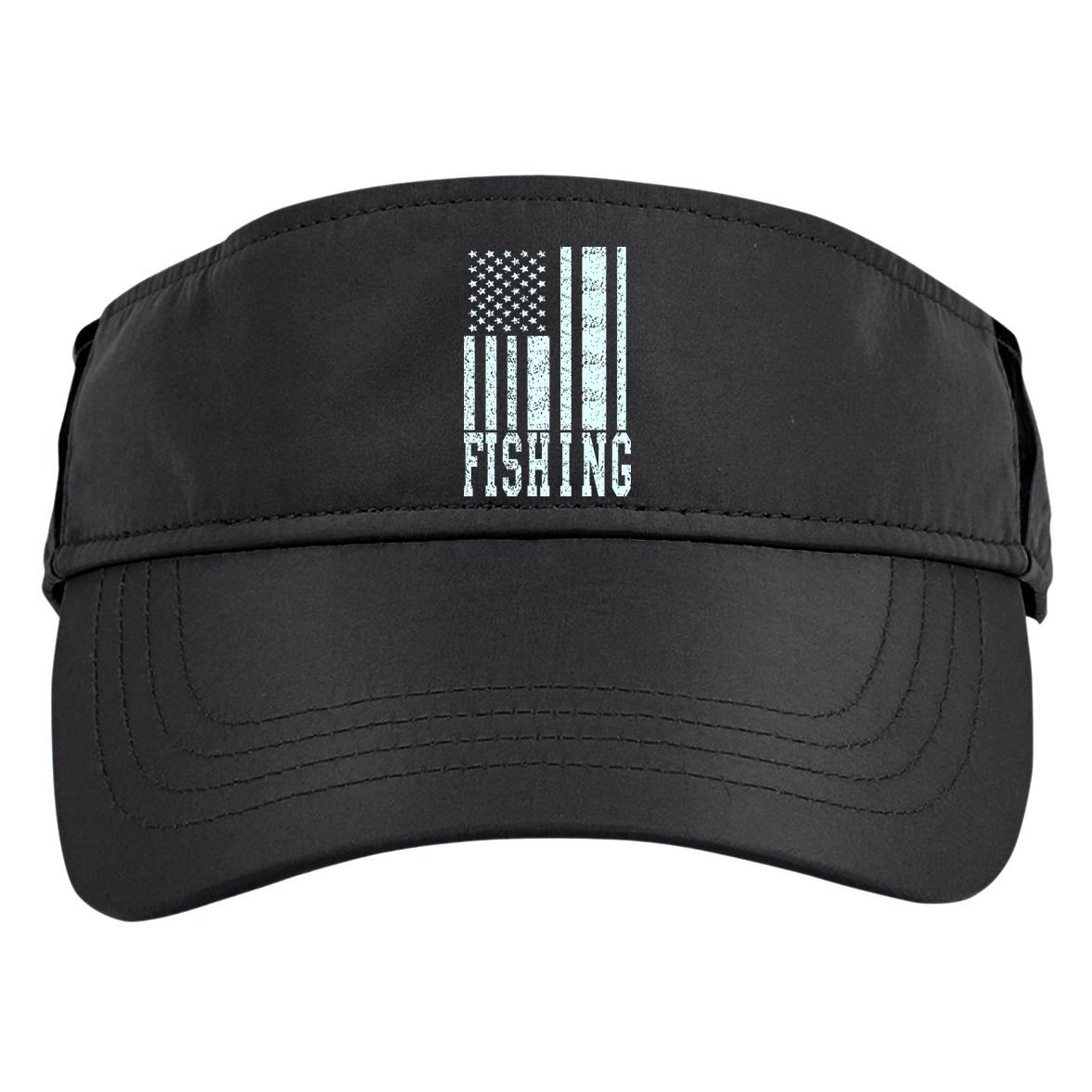 Fishing USA Flag Adult Drive Performance Visor
