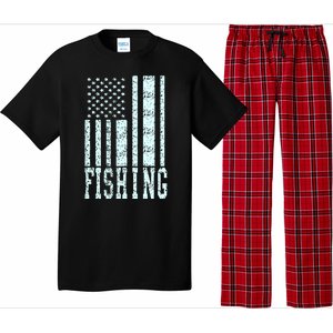 Fishing USA Flag Pajama Set