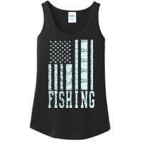 Fishing USA Flag Ladies Essential Tank