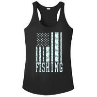 Fishing USA Flag Ladies PosiCharge Competitor Racerback Tank