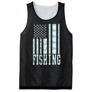 Fishing USA Flag Mesh Reversible Basketball Jersey Tank