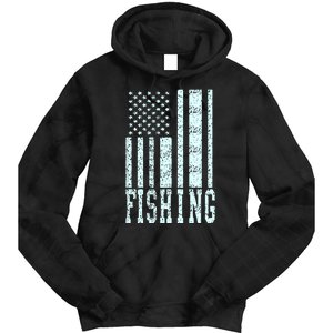 Fishing USA Flag Tie Dye Hoodie