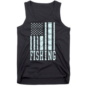 Fishing USA Flag Tank Top