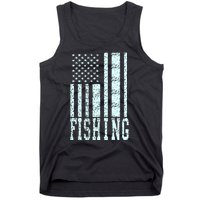 Fishing USA Flag Tank Top