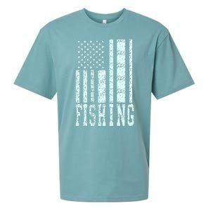 Fishing USA Flag Sueded Cloud Jersey T-Shirt