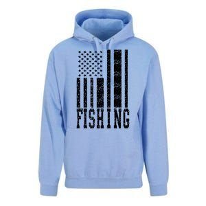 Fishing USA Flag Unisex Surf Hoodie