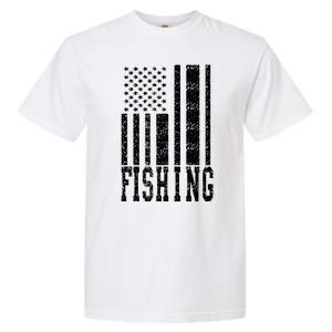 Fishing USA Flag Garment-Dyed Heavyweight T-Shirt