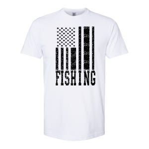 Fishing USA Flag Softstyle CVC T-Shirt