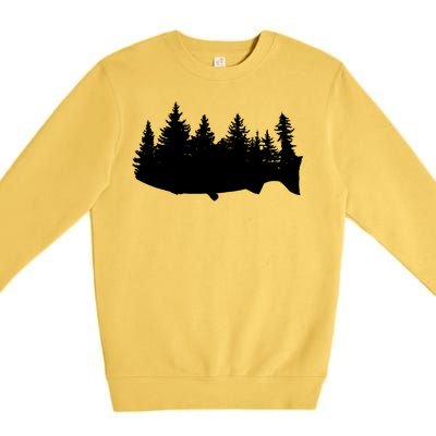 Fishing Wilderness Premium Crewneck Sweatshirt