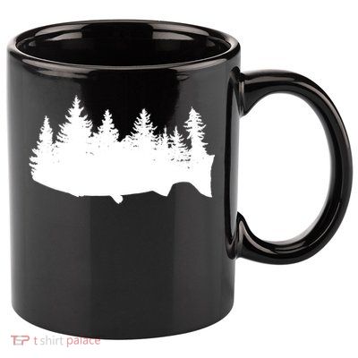 Fishing Wilderness 11oz C Handle Ceramic Mug