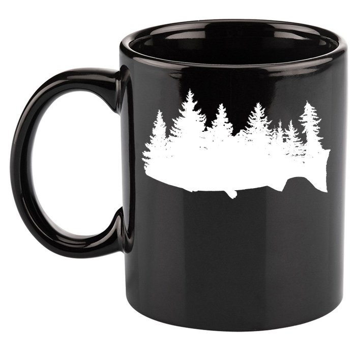Fishing Wilderness 11oz C Handle Ceramic Mug